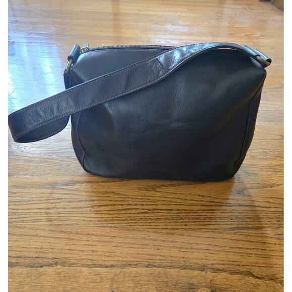 Le Donne Handbags - Vintage Le Donne Genuine Leather Chocolate Brown Shoulder Bag Purse